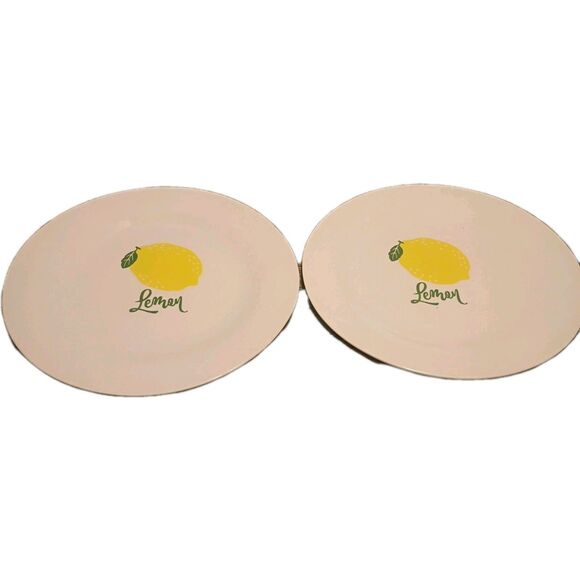 White Other - Lemon Dish Set "When Life Gives You Lemons" Yellow and White 4 Pieces